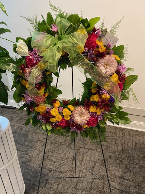 Funeral Wreath for a friend.